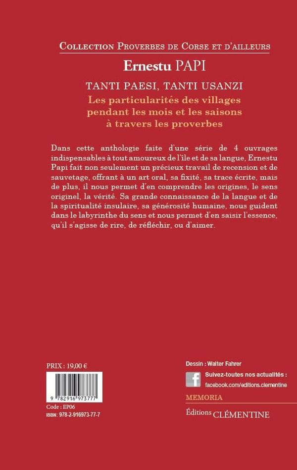 Quatrième de couverture de « PROVERBES DE CORSE ET D'AILLEURS - T03 - PROVERBES DE CORSE ET D'AILLEURS :VOLUME 3, LES PARTICULARI »