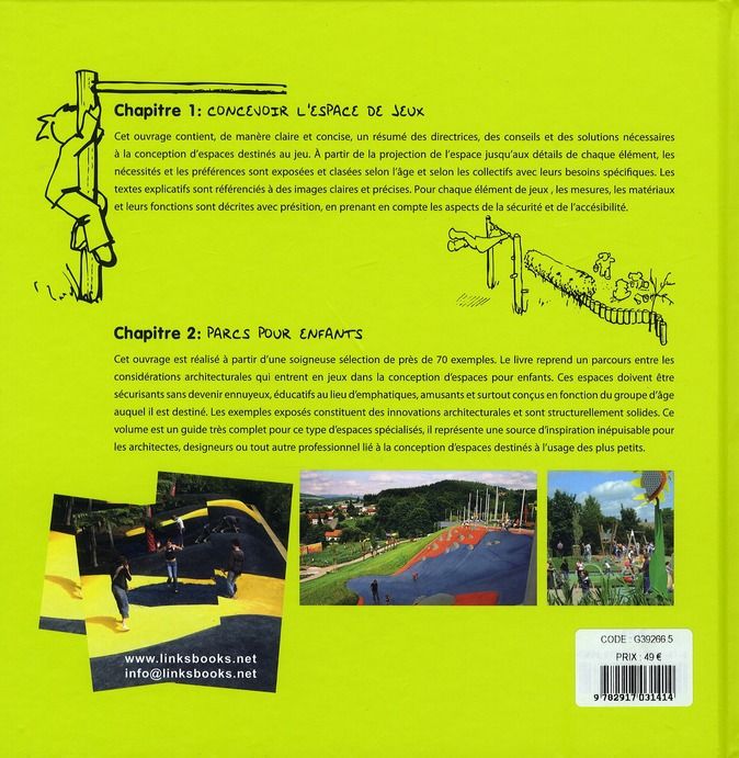 Quatrième de couverture de « ARCHITECTURE POUR ENFANTS : AIRES DE JEUX »