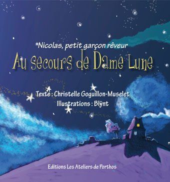 Couverture du livre « AU SECOURS DE DAME LUNE », librairie Les Contes Infusés à Corte