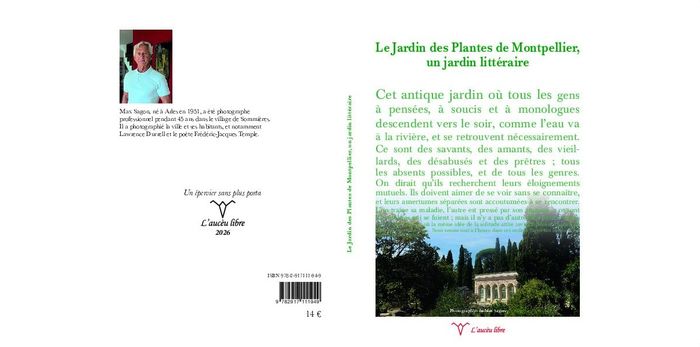 Couverture du livre « Le jardin des Plantes de Montpellier, un jardin littéraire » de Max Sagon, librairie Les Contes Infusés à Corte