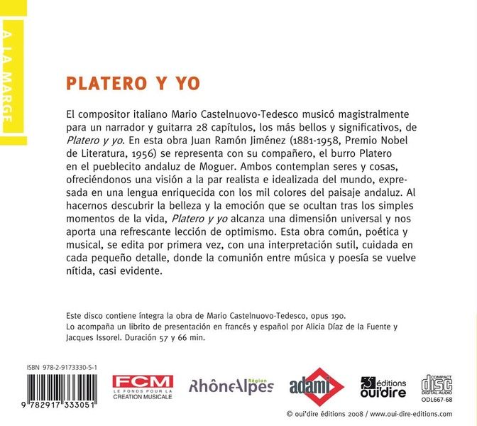 Quatrième de couverture de « PLATERO Y YO - VERSION ESPAGNOLE »