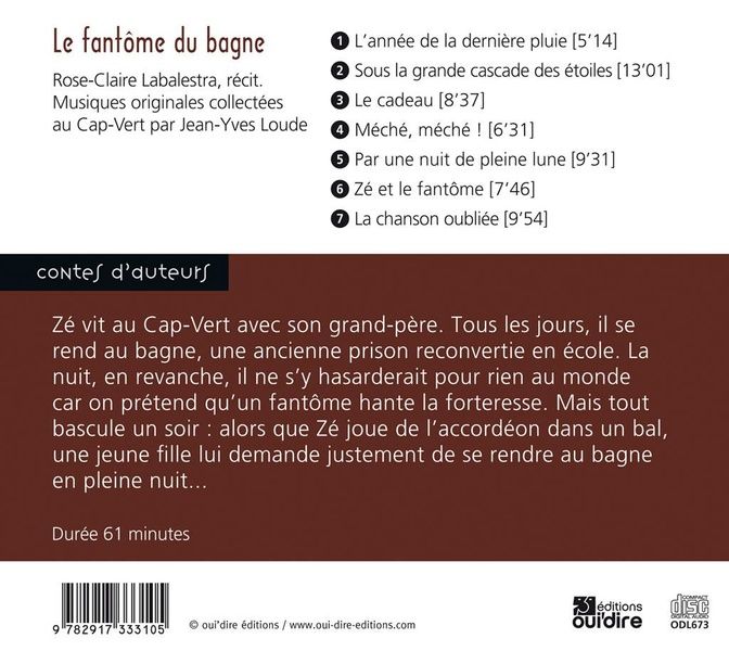 Quatrième de couverture de « LE FANTOME DU BAGNE »