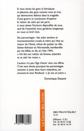 Quatrième de couverture de « IL EST PARTI »