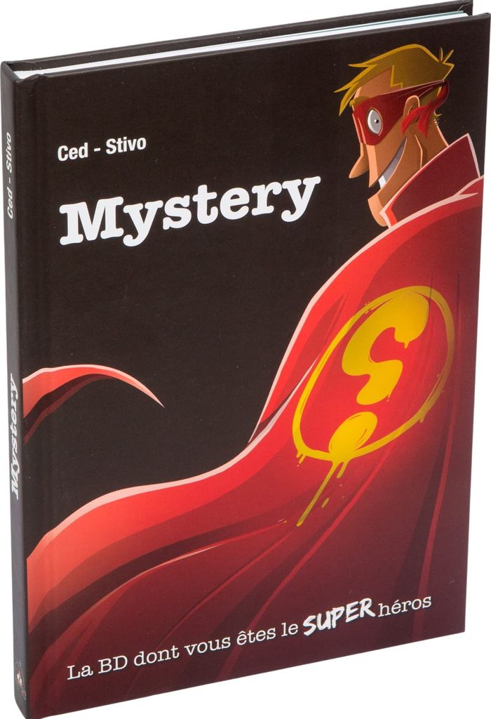 Couverture du livre « MYSTERY - LA BD DONT VOUS ETES LE SUPER HEROS » de Ced/stivo, librairie Les Contes Infusés à Corte