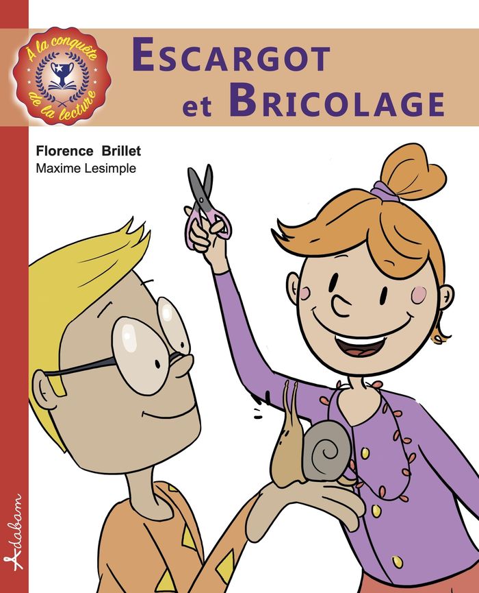 Couverture du livre « Paolo et Simona : escargot et bricolage » de Florence Brillet, librairie Les Contes Infusés à Corte