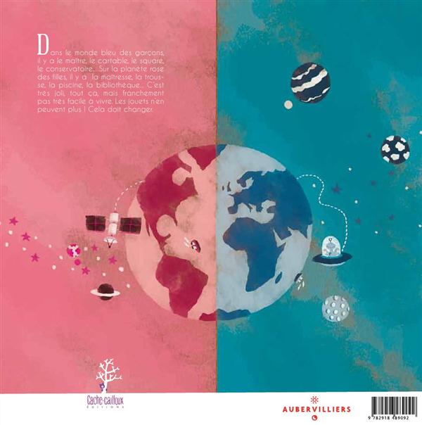 Quatrième de couverture de « LE MONDE BLEU LA PLANETE ROSE »