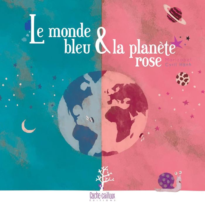 Couverture du livre « LE MONDE BLEU  LA PLANETE ROSE » de C Hahn Marizabel, librairie Les Contes Infusés à Corte