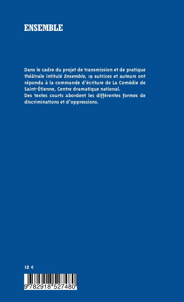 Quatrième de couverture de « ENSEMBLE »