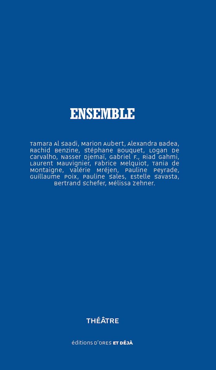 Couverture du livre « ENSEMBLE » de Collectif, librairie Les Contes Infusés à Corte