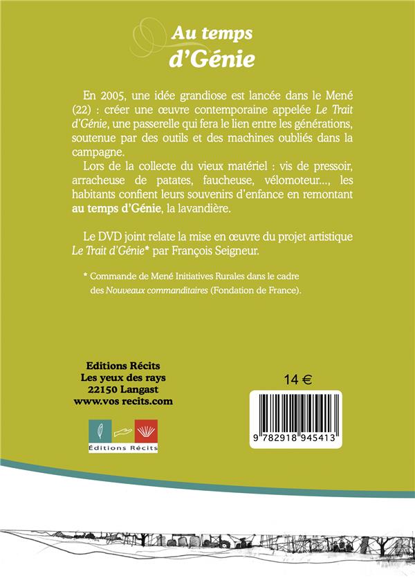 Quatrième de couverture de « AU TEMPS D'GENIE »