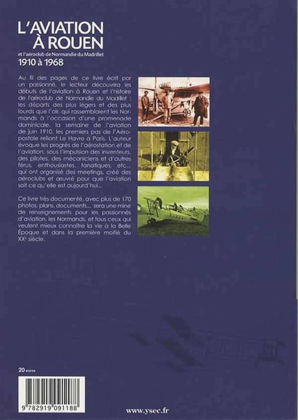 Quatrième de couverture de « L AVIATION A ROUEN »