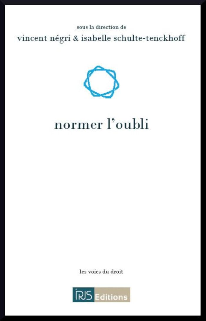 Couverture du livre « NORMER L'OUBLI », librairie Les Contes Infusés à Corte