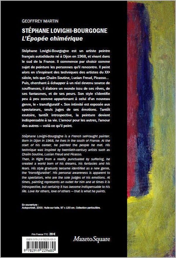 Quatrième de couverture de « STEPHANE LOVIGHI-BOURGOGNE : L'EPOPEE CHIMERIQUE »