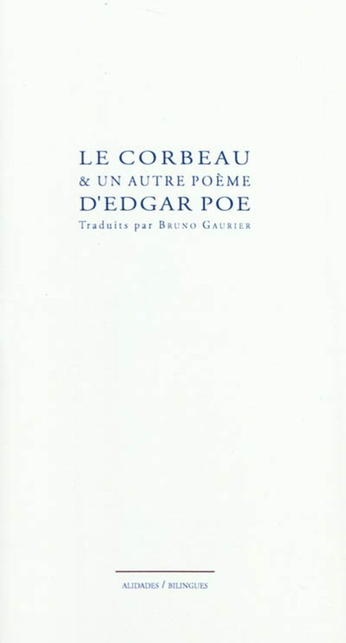 Couverture du livre « Le corbeau : & un autre poème » de Edgar Allan Poe, librairie Les Contes Infusés à Corte