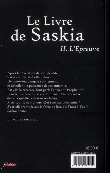 Quatrième de couverture de « L'épreuve »