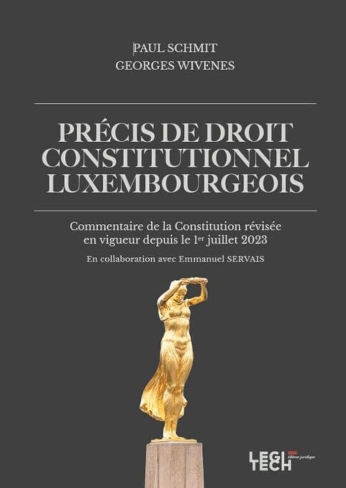 Couverture du livre « PRECIS DE DROIT CONSTITUTIONNEL LUXEMBOURGEOIS - COMMENTAIRE DE LA CONSTITUTION REVISEE EN VIGUEUR D » de Schmit/servais, librairie Les Contes Infusés à Corte