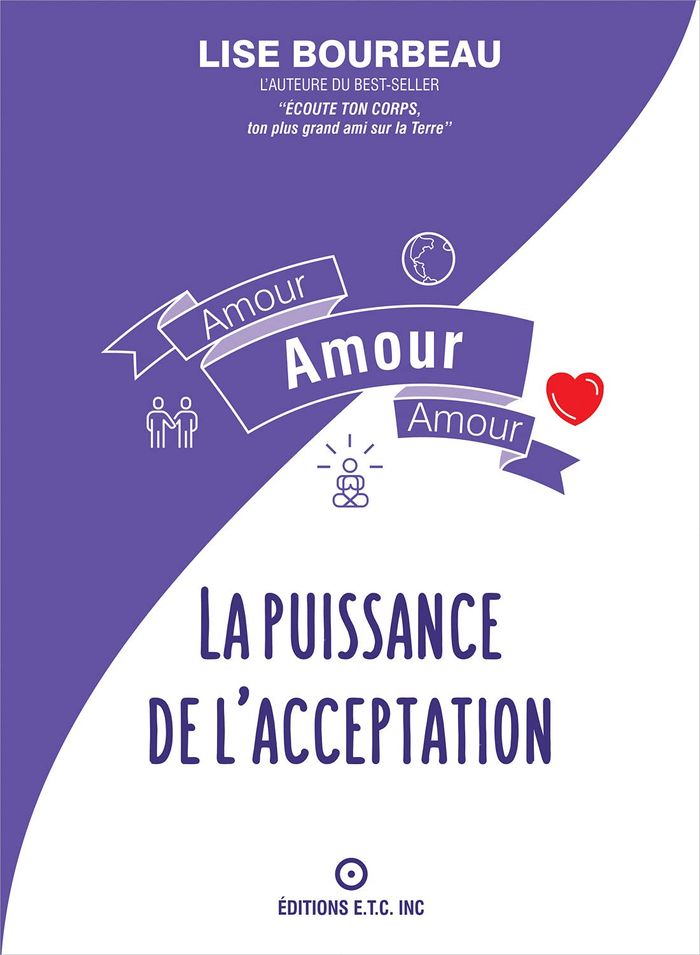Couverture du livre « Amour, amour, amour : la puissance de l'acceptation », librairie Les Contes Infusés à Corte