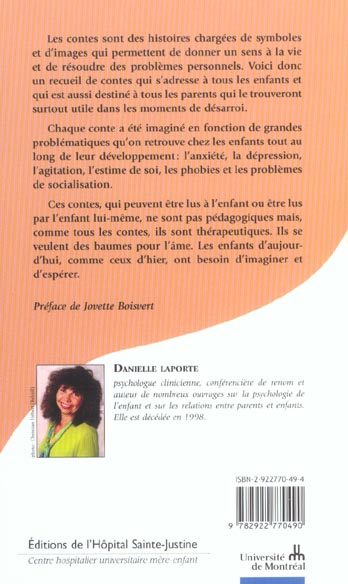 Quatrième de couverture de « CONTES DE LA PLANETE ESPOIR - A L'INTENTION DES ENFANTS ET DES PARENTS INQUIETS »