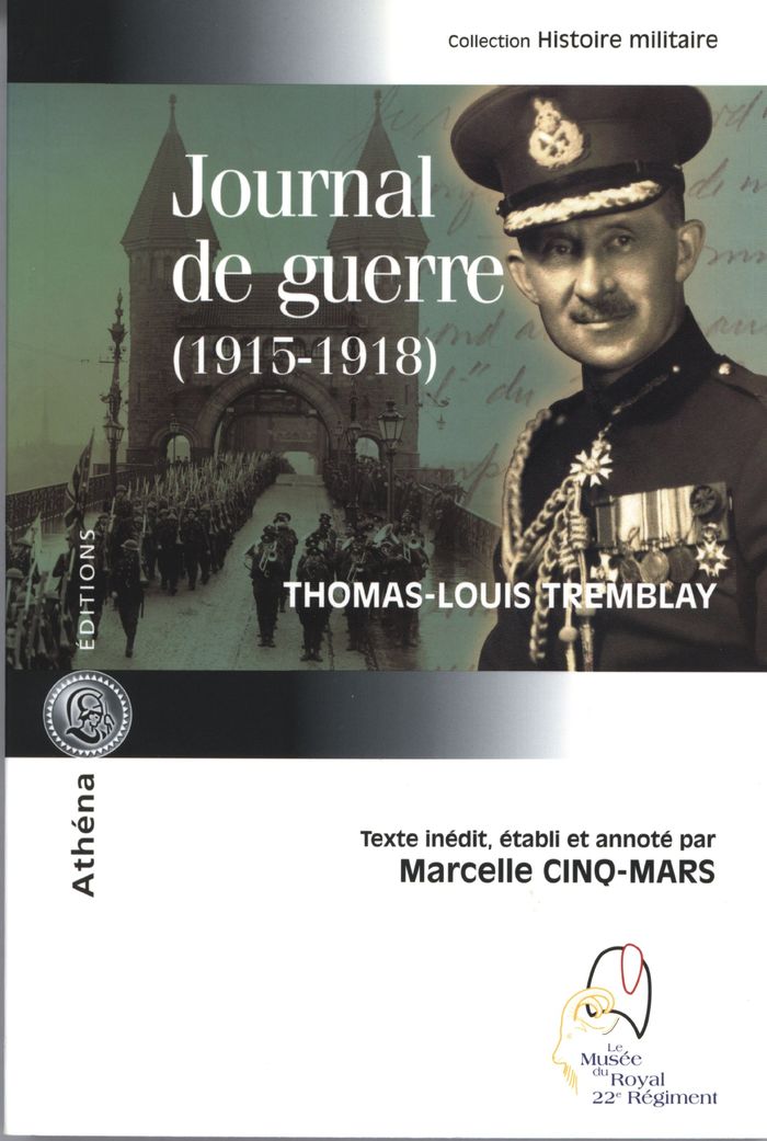 Couverture du livre « JOURNAL DE GUERRE - 1915-1918 » de T-L. Tremblay, librairie Les Contes Infusés à Corte