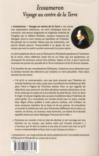 Quatrième de couverture de « ICOSAMERON - VOYAGE AU CENTRE DE LA TERRE - TOME 2 »