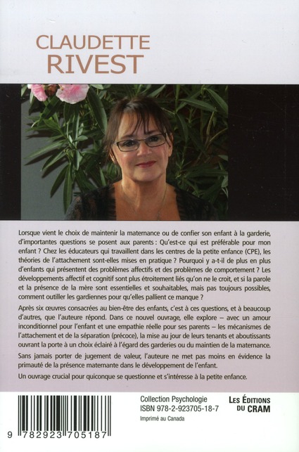 Quatrième de couverture de « MATERNANCE OU GARDERIE »
