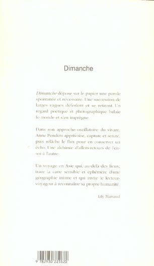 Quatrième de couverture de « DIMANCHE »
