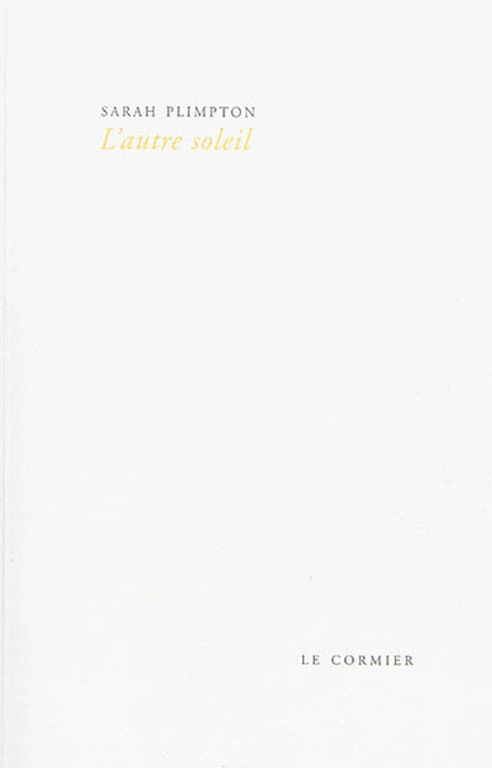 Couverture du livre « L'AUTRE SOLEIL » de Sarah Plimpton, librairie Les Contes Infusés à Corte