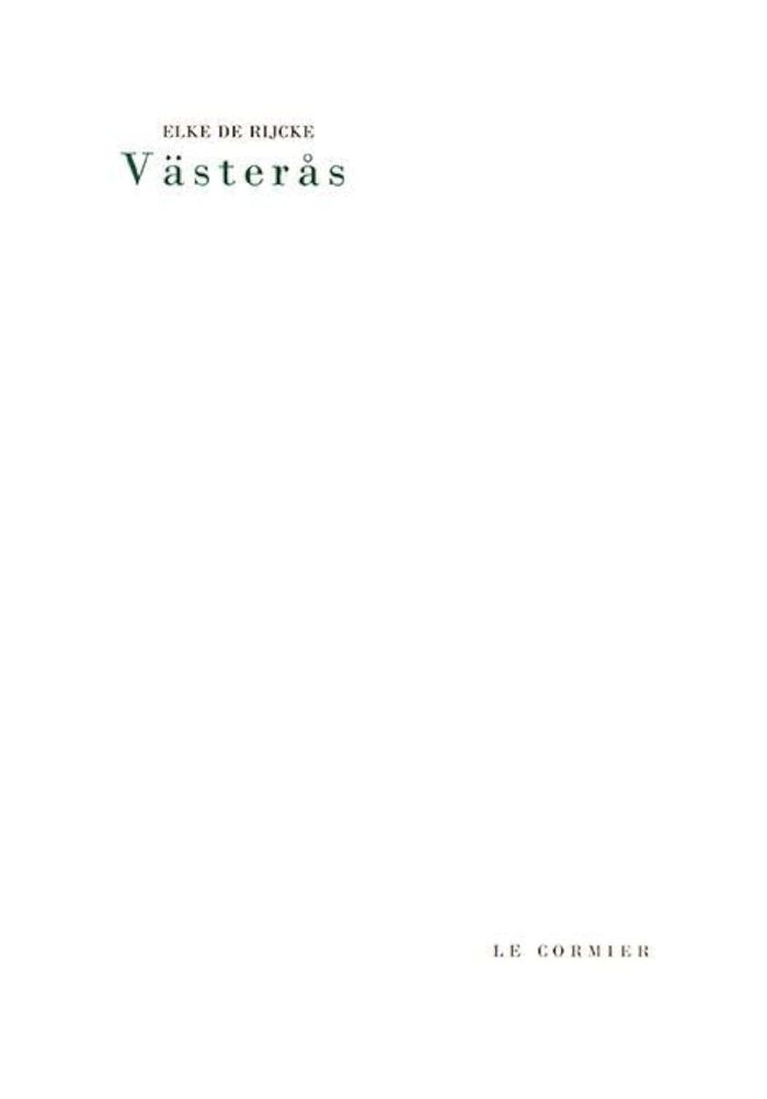Couverture du livre « VASTERAS » de De Rijcke Elke, librairie Les Contes Infusés à Corte