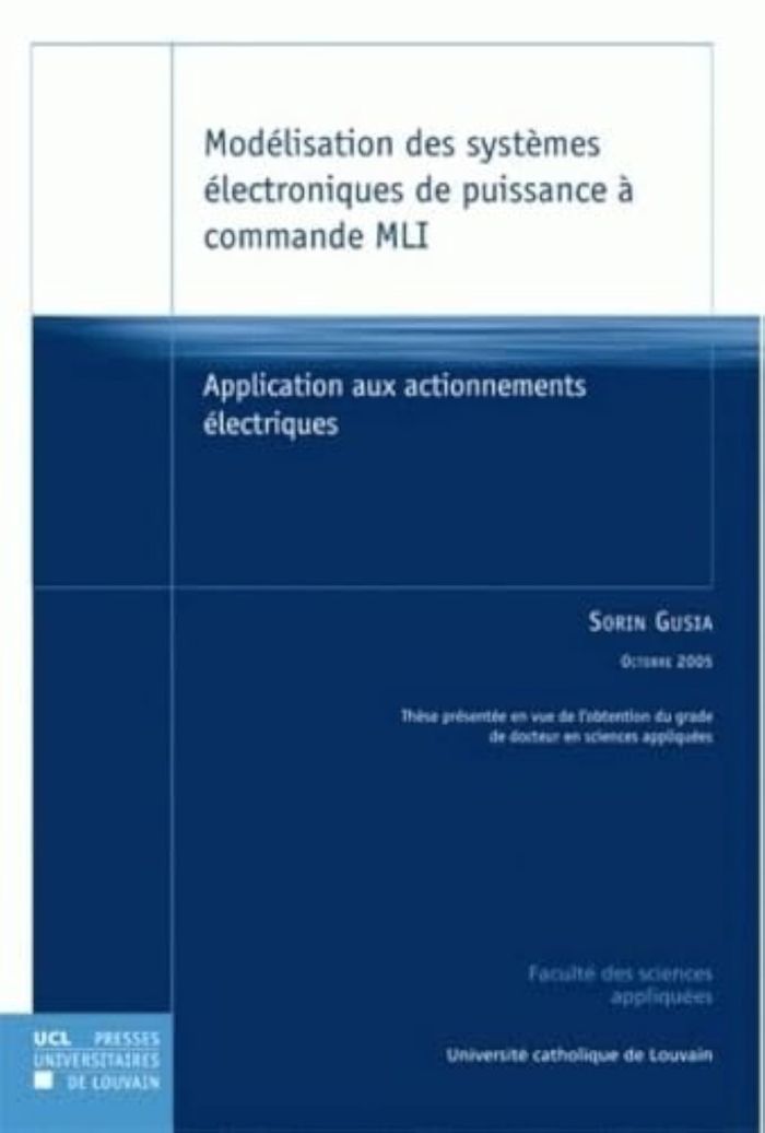 Couverture du livre « MODELISATION DES SYSTEMES ELECTRONIQUES DE PUISSANCE » de Sorin, librairie Les Contes Infusés à Corte