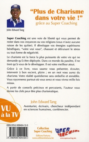 Quatrième de couverture de « PLUS DE CHARISME DANS VOTRE VIE »