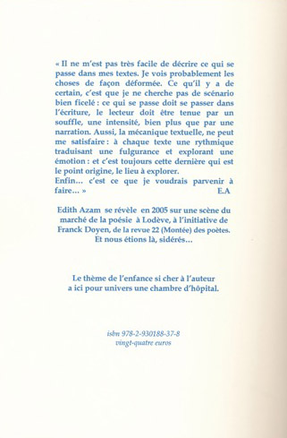 Quatrième de couverture de « L'ECHARPE DOUCE AUX YEUX DE SOIE »