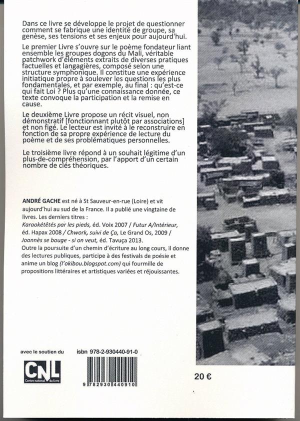 Quatrième de couverture de « DOGONS EMME WOBO »