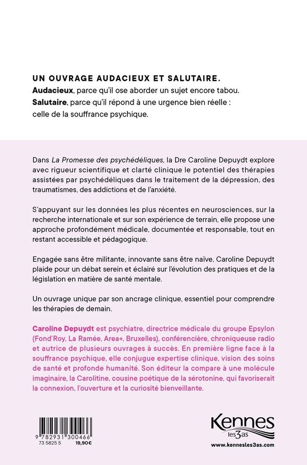 Quatrième de couverture de « LA PROMESSE DES PSYCHEDELIQUES - BIEN DANS MA TETE »