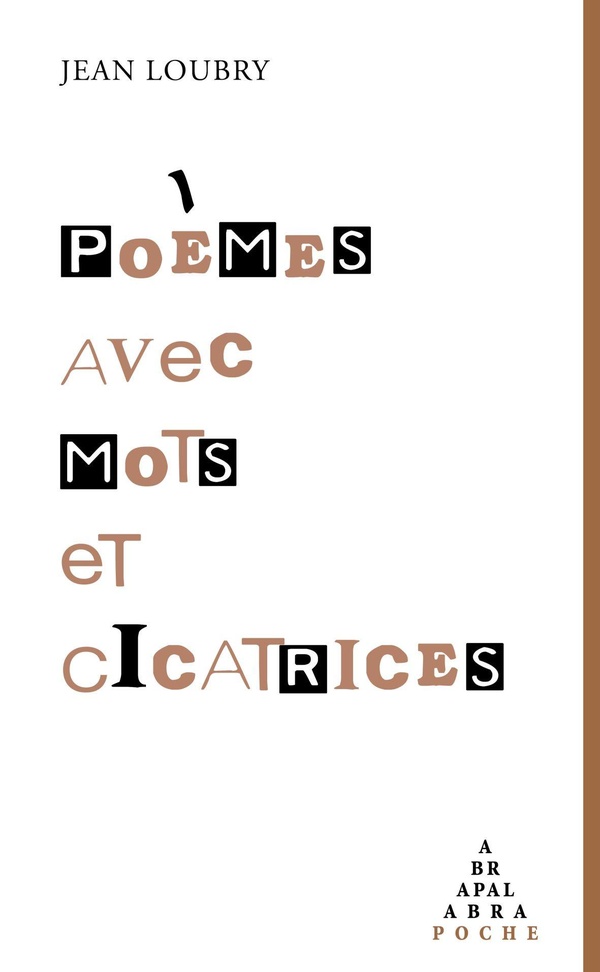 Couverture du livre « poèmes avec mots et cicatrices », librairie Les Contes Infusés à Corte