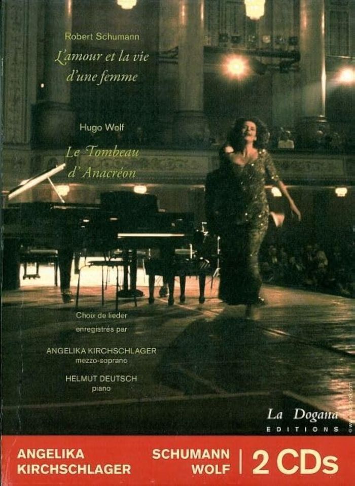 Couverture du livre « COFFRET ANGELIKA KIRCHSCHLAGER - SCHUMANN WOLF - 2 LIVRES ET 2 CD », librairie Les Contes Infusés à Corte