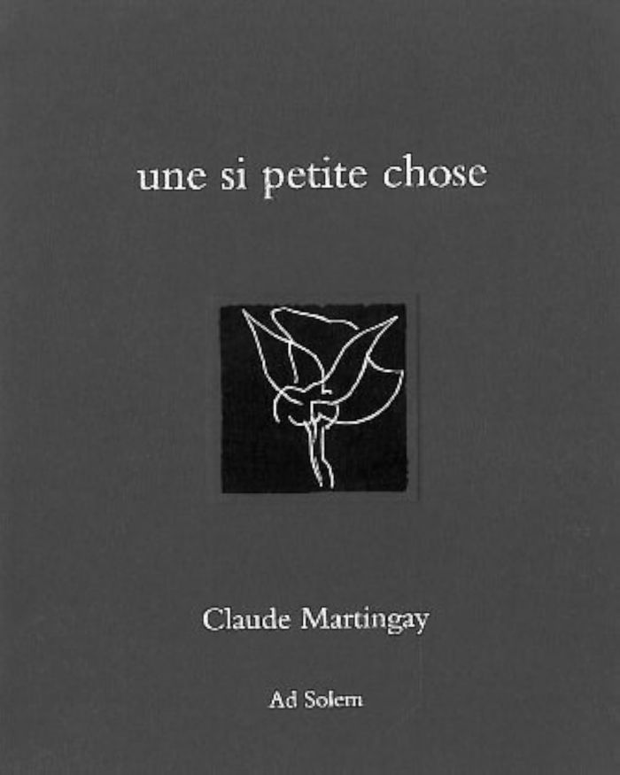 Couverture du livre « UNE SI PETITE CHOSE », librairie Les Contes Infusés à Corte