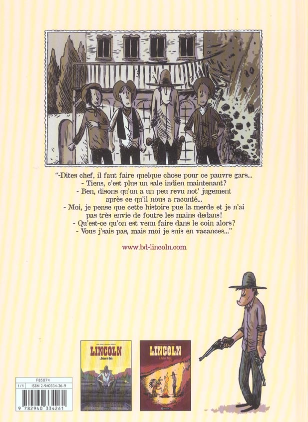 Quatrième de couverture de « LINCOLN T2 - INDIAN TONIC »