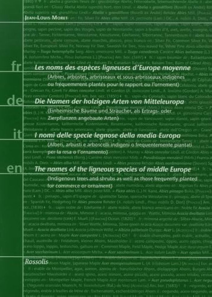 Couverture du livre « LES NOMS DES ESPECES LIGNEUSES D EUROPE MOYENNE », librairie Les Contes Infusés à Corte