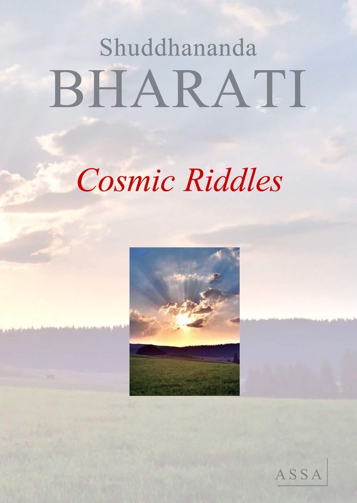 Couverture du livre « COSMIC RIDDLES - A CLEAR ANSWER TO THE ENDLESS DOUBTS AND CONTRADICTIONS IN LIFE » de Shuddhananda Bharati, librairie Les Contes Infusés à Corte
