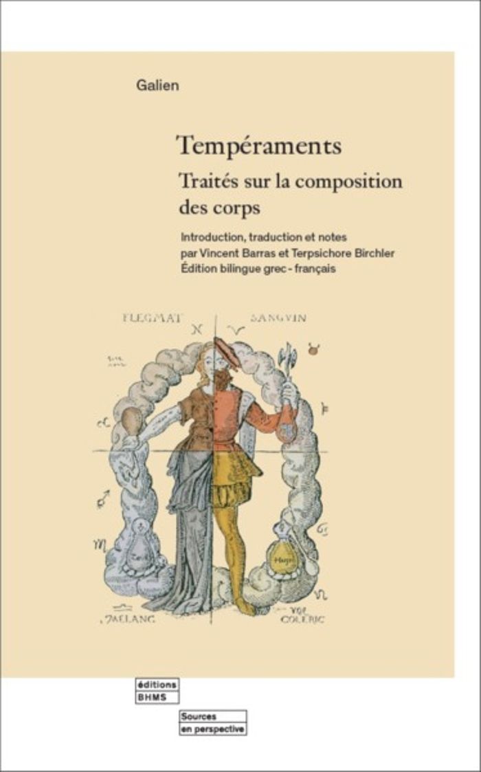 Couverture du livre « TEMPERAMENTS : TRAITES SUR LA COMPOSITION DES CORPS », librairie Les Contes Infusés à Corte
