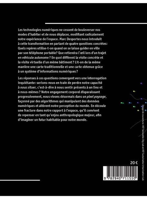 Quatrième de couverture de « Pixel paysage : l'expérience spatiale à l'ère numérique »