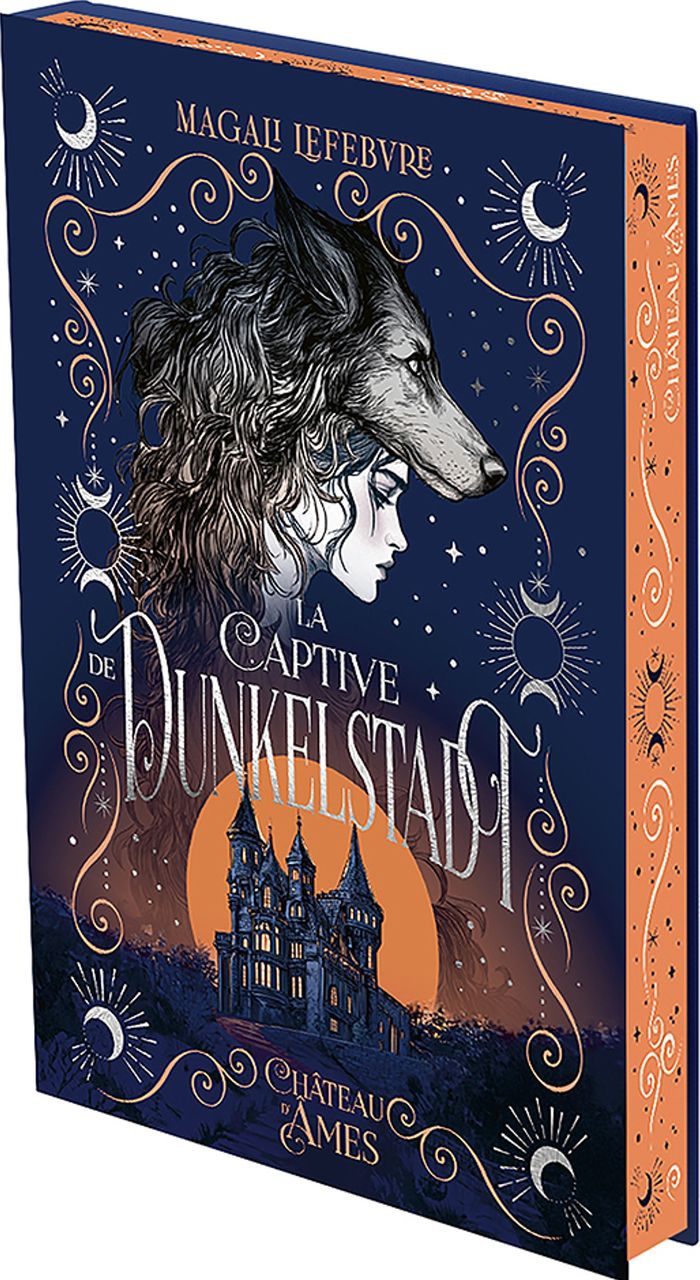 Couverture du livre « La captive de Dunkelstadt » de Magali Lefebvre, librairie Les Contes Infusés à Corte