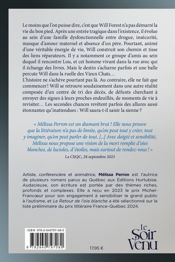 Quatrième de couverture de « Le retour de l'oie blanche : roman »