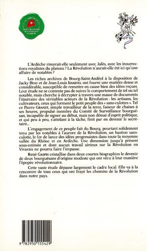 Quatrième de couverture de « LES CHEMINS DE LA REVOLUTION »
