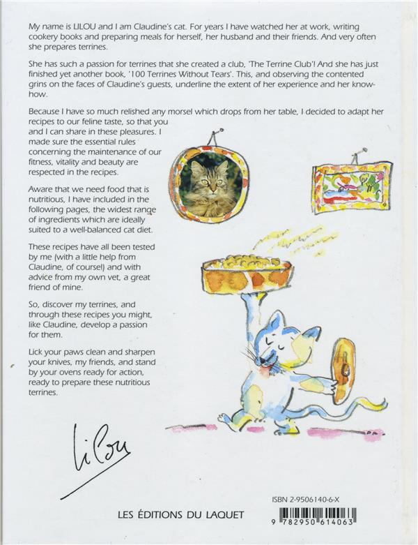 Quatrième de couverture de « COOKING WITH LILOU »