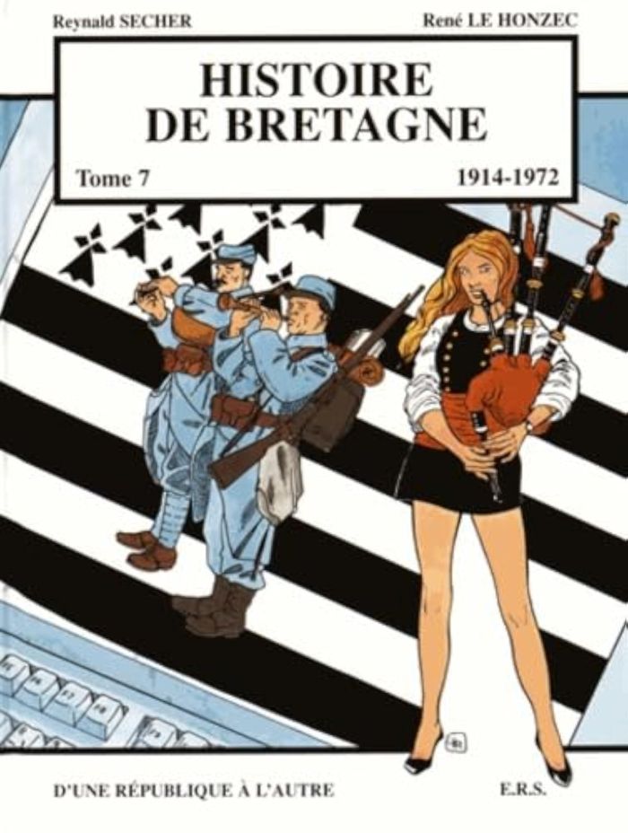 Couverture du livre « HISTOIRE DE BRETAGNE T7 - D'UNE REPUBLIQUE A L'AUTRE » de Xxx, librairie Les Contes Infusés à Corte