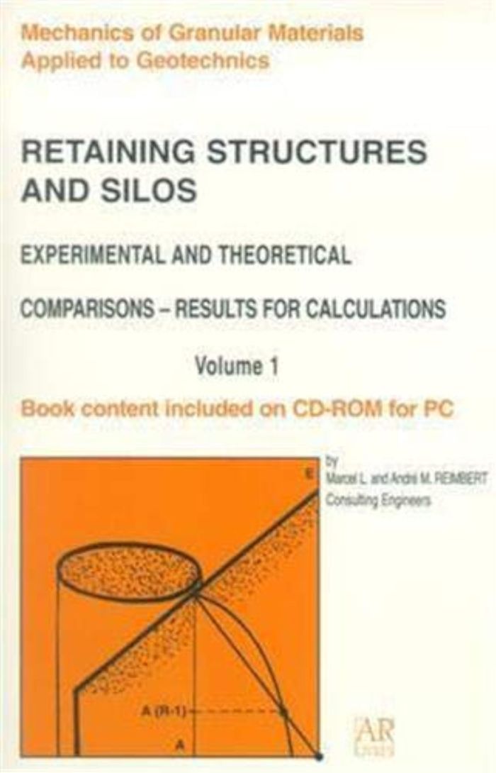 Couverture du livre « RETAINING STRUCTURES AND SILOS EXPERIMENTAL AND THEORETICAL COMPARISONSRESULTS FOR CALCULATIONS VOL » de Reimbert, librairie Les Contes Infusés à Corte