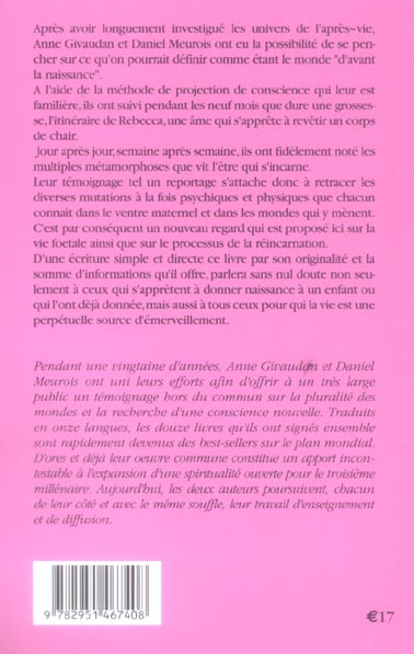Quatrième de couverture de « LES NEUF MARCHES - HISTOIRE DE NAITRE ET DE RENAITRE »