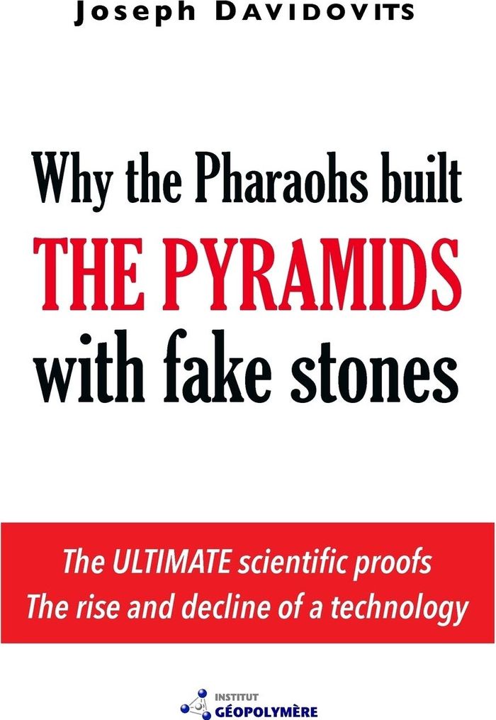 Couverture du livre « WHY THE PHARAOHS BUILT THE PYRAMIDS WITH FAKE STONES », librairie Les Contes Infusés à Corte