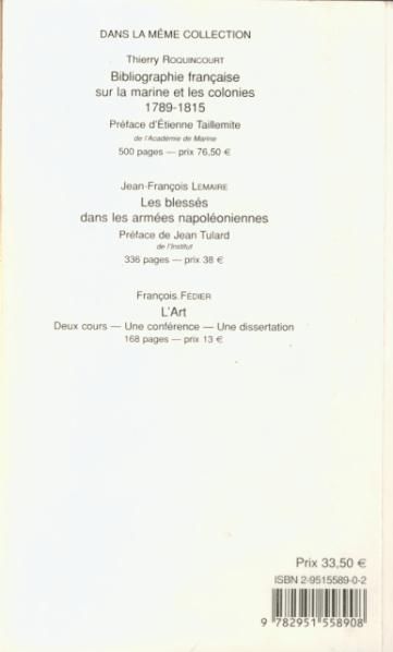 Quatrième de couverture de « PETIT DICTIONNAIRE DES CHIMISTES DE LA REVOLUTION ET DE L'EMPIRE »